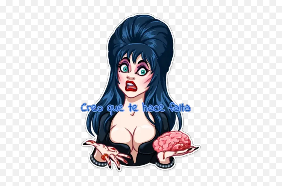 Mistress Of The Dark Stickers For Whatsapp - Elvira Telegram Stickers Emoji,Mistress Emoji