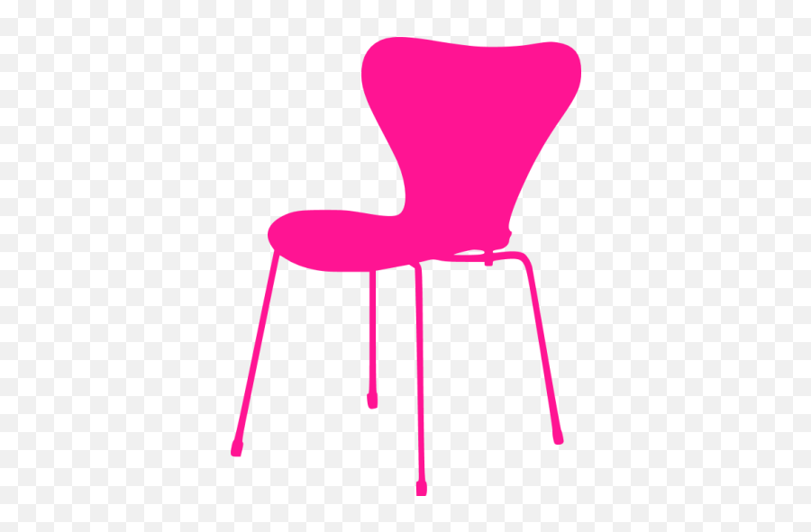 Deep Pink Chair 4 Icon - Free Deep Pink Furniture Icons Gray Chair Icon Png Emoji,Chair Emoticon