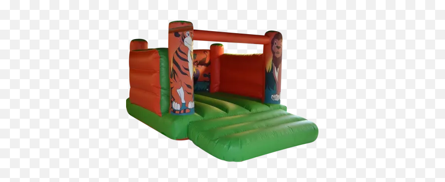 Bb - 016 11x15x8ft H Frame Castle Orange U0026 Green Inflatable Emoji,Castle Emoji