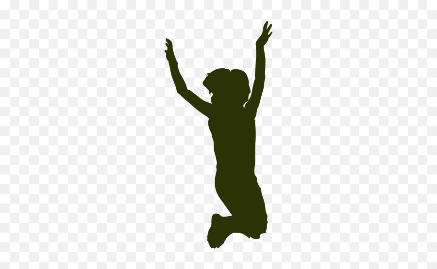 Girl Cheering Silhouette - Transparent Png U0026 Svg Vector File Girl Cheering Silhouette Emoji,Cheer Emoji