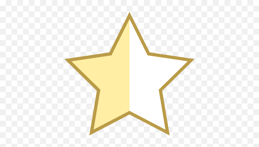 Star Half Empty Icon - Free Clipart Christmas Star Emoji,Half Star Emoji