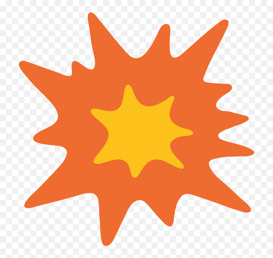 Collision Emoji Clipart - Png Download Explosion Emoji Png,Dizzy Star Emoji