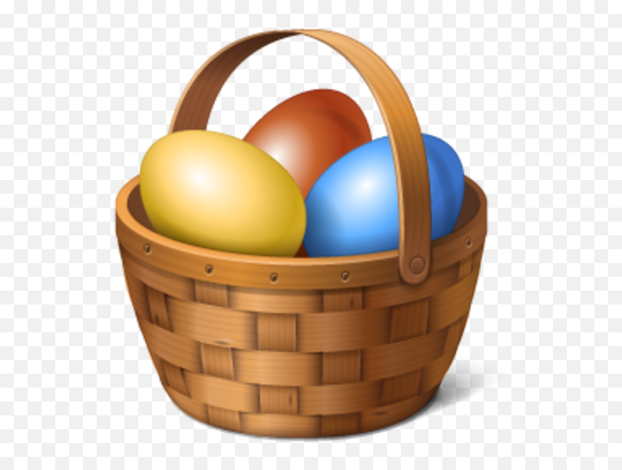 Egg Basket Icon - Easter Egg Basket Png Emoji,Basket Emoji