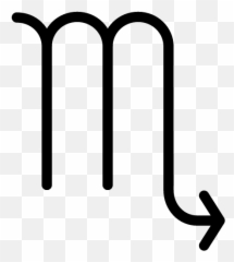 Scorpio Icon - Transparent Background Symbol Png Emoji