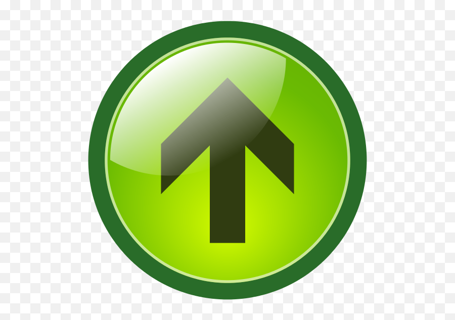 Greenbutton Uparrow - Top Arrow Button Png Emoji,Level Up Emoji