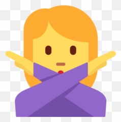 Person Gesturing No Emoji Meaning With Pictures - Emoji X Arms,X Emoji