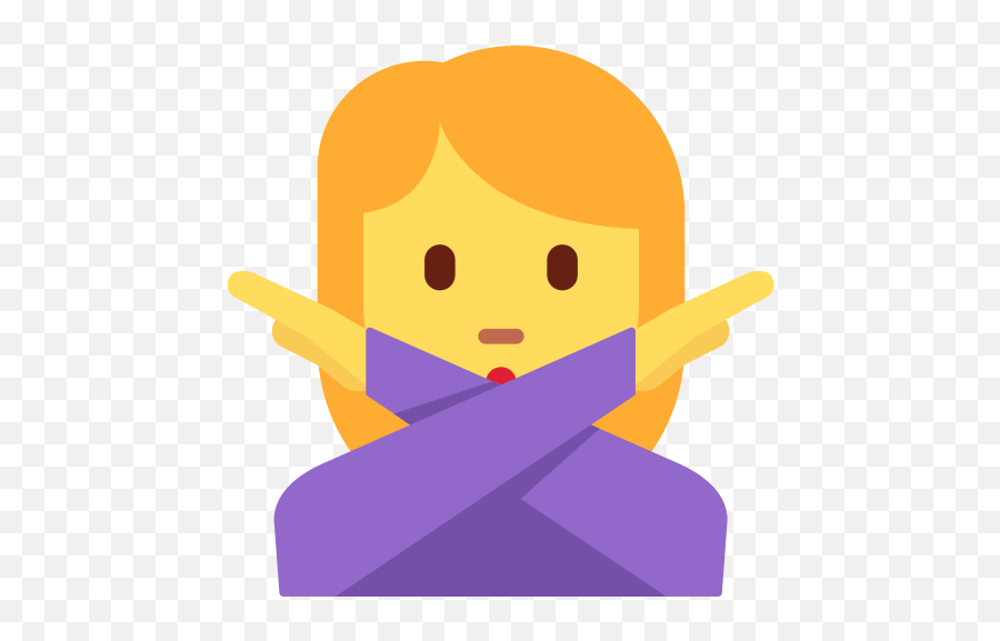 Person Gesturing No Emoji Meaning With Pictures - Emoji X Arms,X Emoji