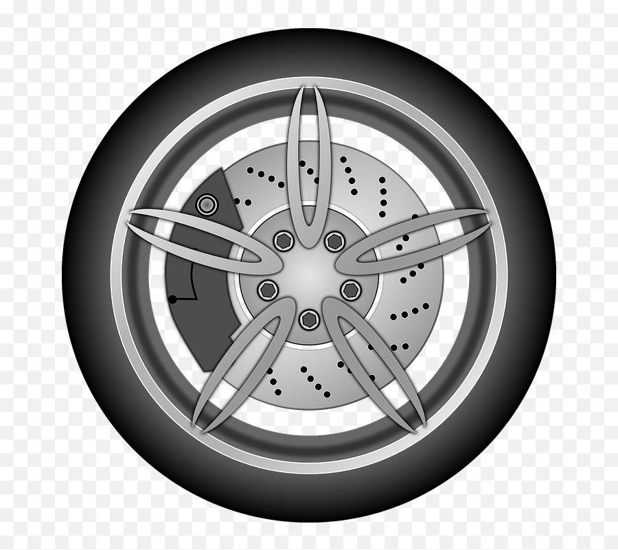 Tire Rim Round - Car Wheel Clip Art Emoji,Motorcycle Emoticon