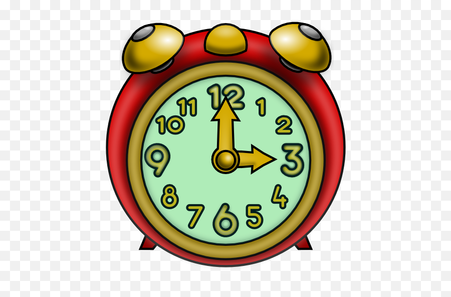 1552 Alarm Clock Free Clipart - Three O Clock Clipart Emoji,Clock Emoji