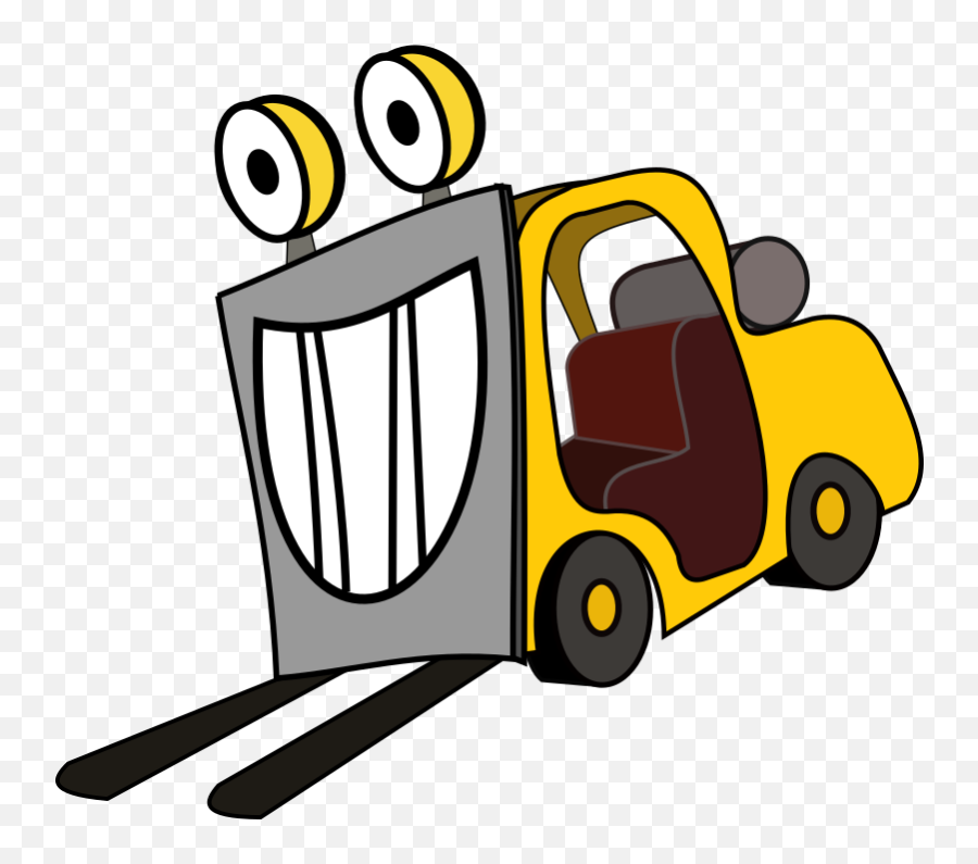 Download Free Png Montacargas - Cartoon Forklift Clipart Emoji,Forklift Emoji