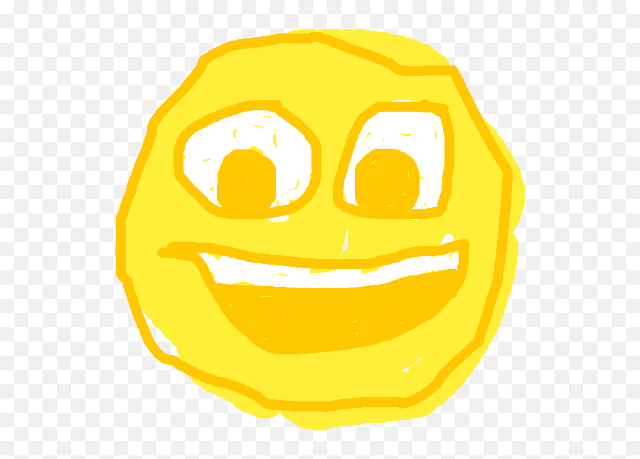 Failed Emoji Or Failmoji - Smiley,Poorly Drawn Thinking Emoji