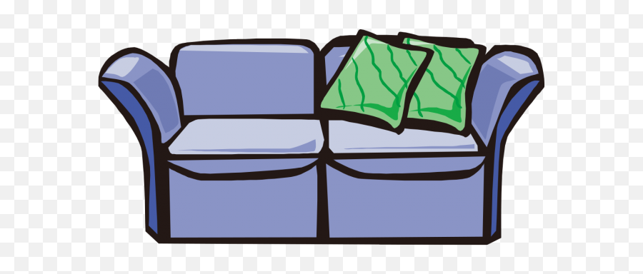 Couch Clipart Sofa Pillow - Loveseat Png Download Full Clip Art Emoji,Sofa Emoji