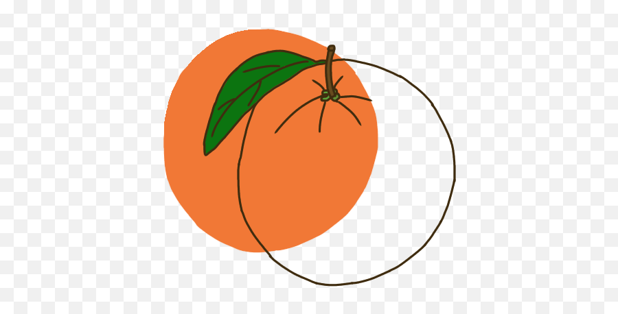 Orange Sticker Emoji Peach Watermelon Freetoedit - Illustration,Tangerine Emoji