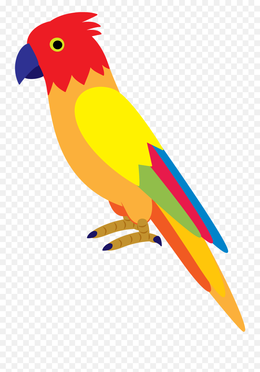 Parrot Clipart - Pet Birds Emoji,Parrot Emoji