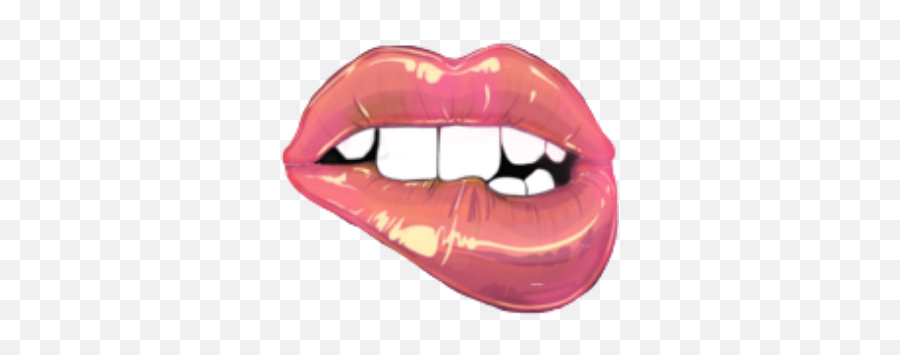 Largest Collection Of Free - Toedit Lip Bite Stickers Lip Stickers Emoji,Lip Biting Emoji
