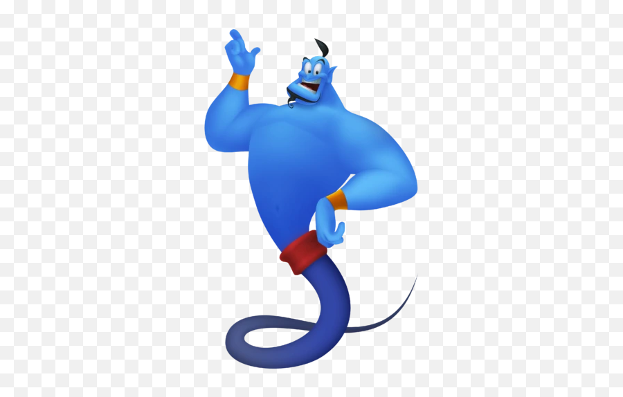 Genie Disney Wiki Fandom - Blue Disney Characters Emoji,Emoji Movie Ending