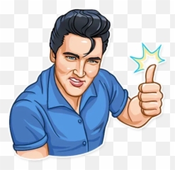 Elvis Presley Whatsapp Stickers - Figurinha Do Elvis Emoji,Elvis Emoji