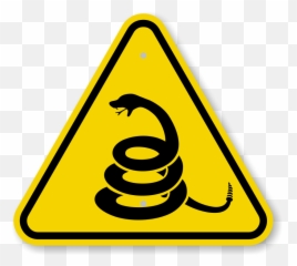 Clipart Snake Rattlesnake - Fire Hazard Sign Emoji