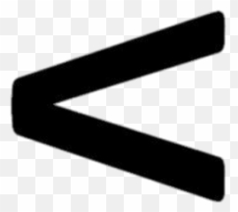 Not Equal To Transparent Png - Less Than Sign Emoji