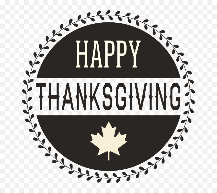 Canada Happy Thanksgiving Black And White Clipart Free Svg - Canadian Federation Of University Women Emoji,Happy Thanksgiving Emoji