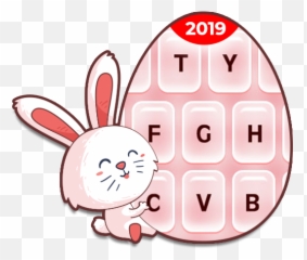 Cute Rabbit - Happy Emoji