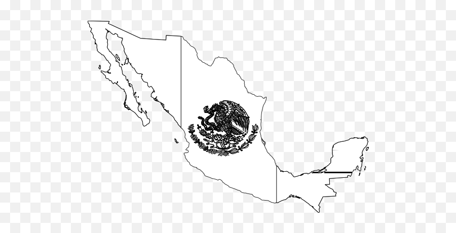 Mexico Black And White - Clip Art Library Mexico Black And White Emoji,Flag Chicken Emoji