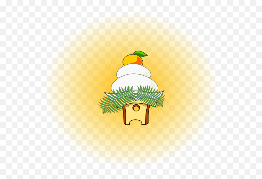 Kagami Mochi Rice Cake Vector Illustration - Kagami Mochi Vector Free Emoji,Facebook Cake Emoji