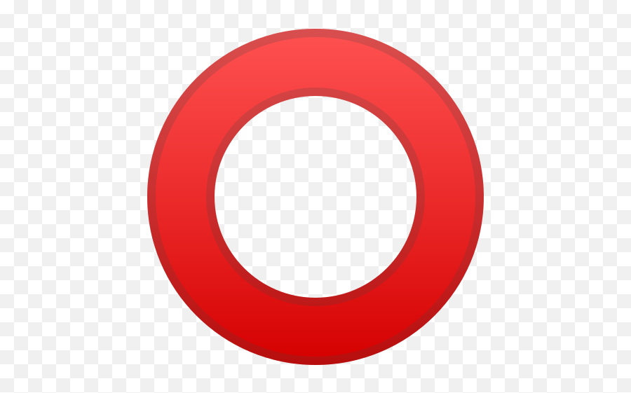 Hollow Red Circle Emoji - Vodafone Logo,Red Emoji
