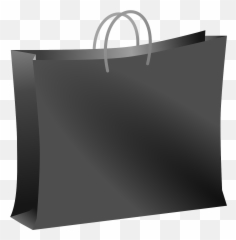 Carryout Bag Carrier Shopping - Black Clipart Emoji