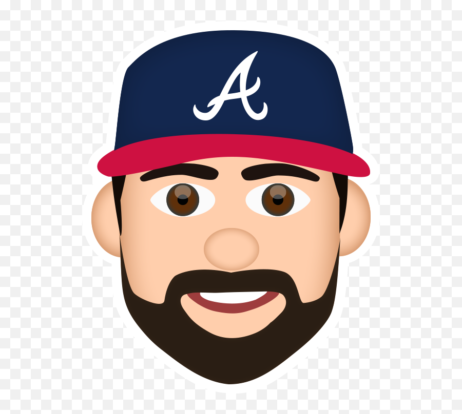 Andrew Cota - Atlanta Braves Logo Black Emoji,Referee Emoji
