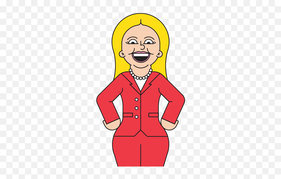 Now You Can Get An Entire Hillary Clinton Emoji Keyboard - Cartoon,Hair Flip Emoji