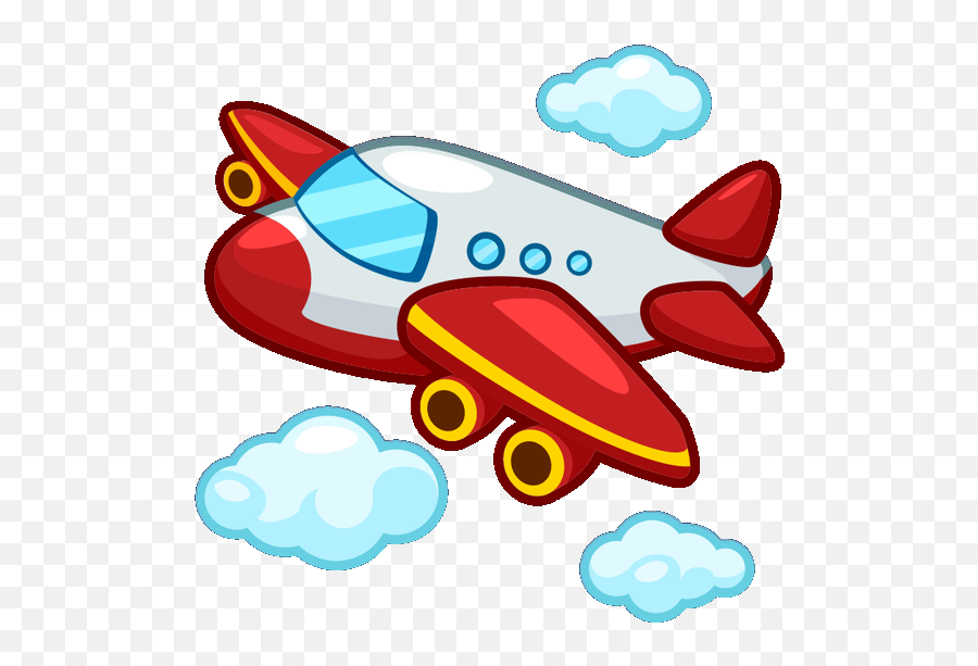 Top Airasia Airplane Fly Stickers For - Animated Airplane Clipart Gif Emoji,Flag Plane Emoji