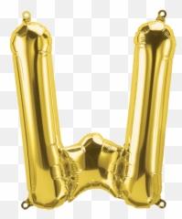 Gold Letter W Balloon - Balloon Letter W Emoji,Letter W Emoji