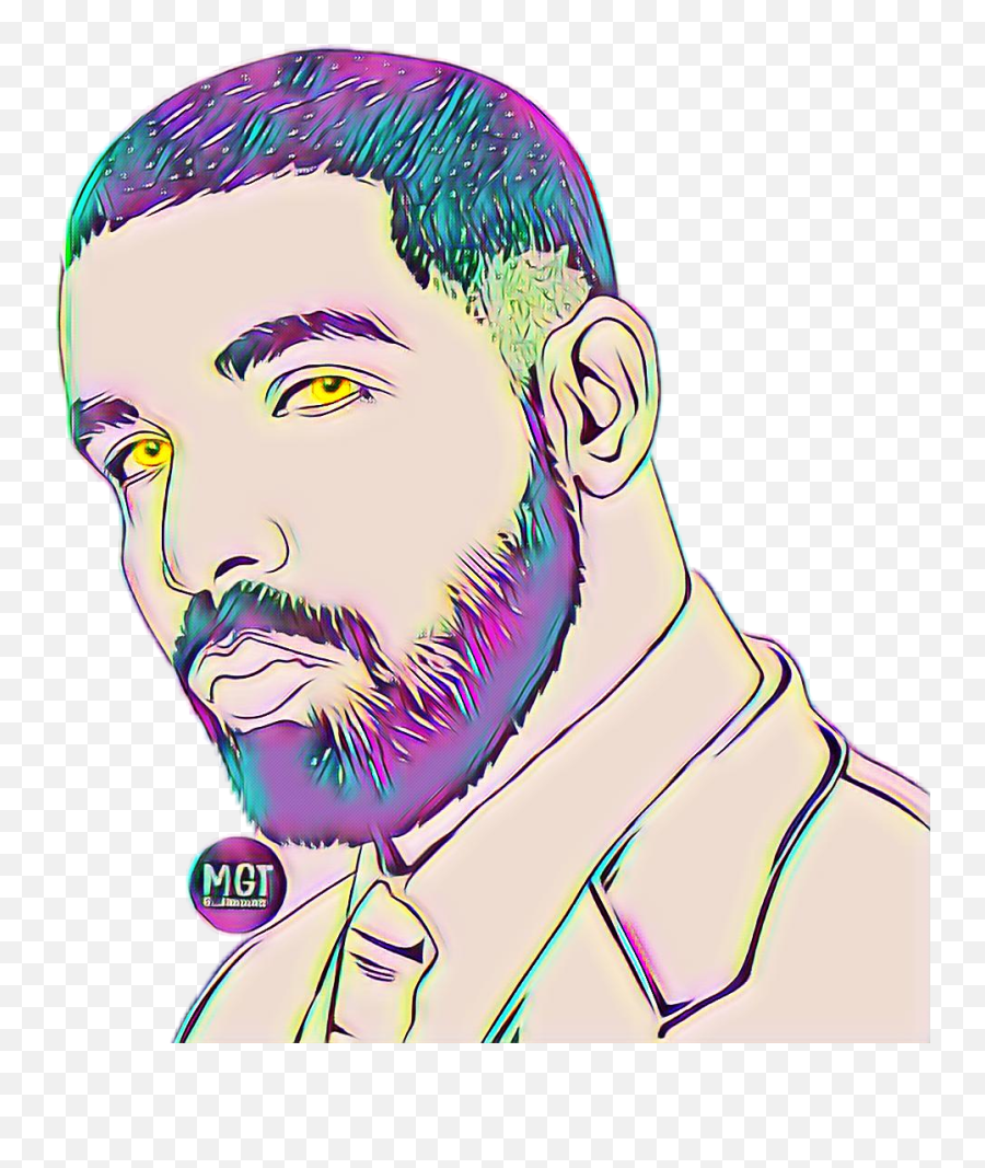 Freetoedit Sticker - Drake Sketch Emoji,6 Eyes Ear Nose Emoji