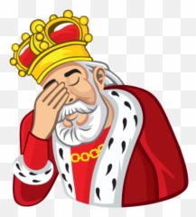 Facepalm - Illustration Emoji,King Hat Emoji