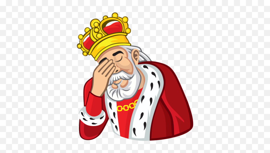 Facepalm - Illustration Emoji,King Hat Emoji