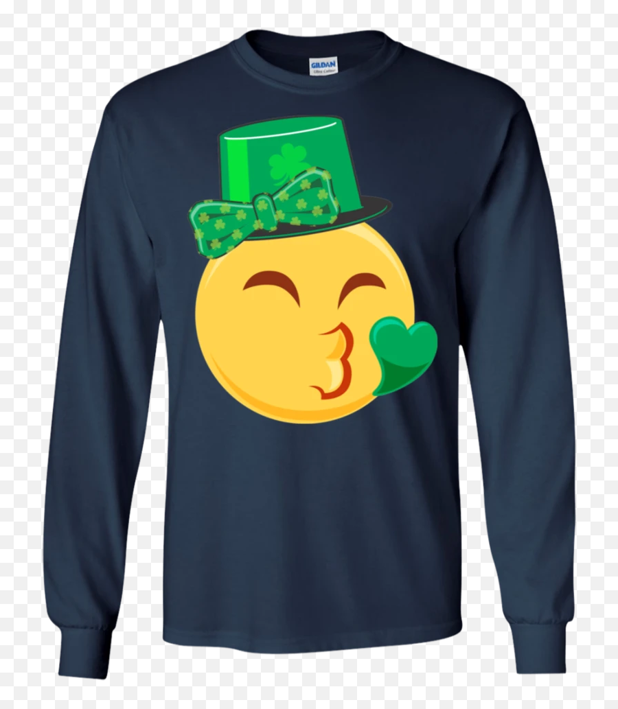 Emoji Saint Patricks Day Shirt Girls,Green Emoji Heart