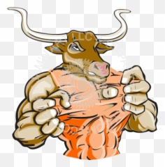 Longhorn Mascot Clipart Pbis - Clip Art Emoji,Hook Em Horns Emoticon