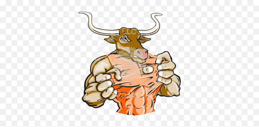 Longhorn Mascot Clipart Pbis - Clip Art Emoji,Hook Em Horns Emoticon