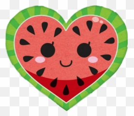 Kawaii Watermelon - Fondo Sandia Corazon Emoji,Watermelon Emoticon