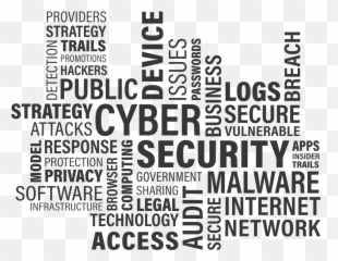 Cyber Security Word - Image Black And White Emoji