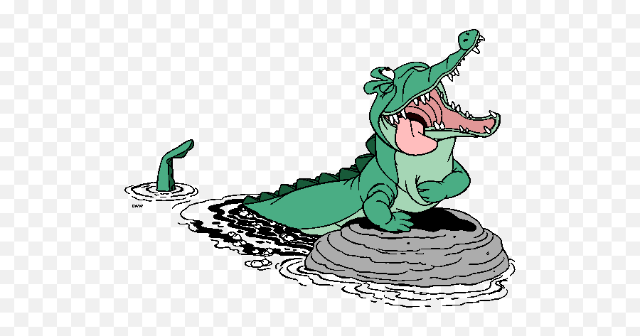 Tick Tock Peter Pan 1953 Peter Pan Disney Art Ticks - Peter Pan Crocodile Clipart Emoji,Gator Emoji