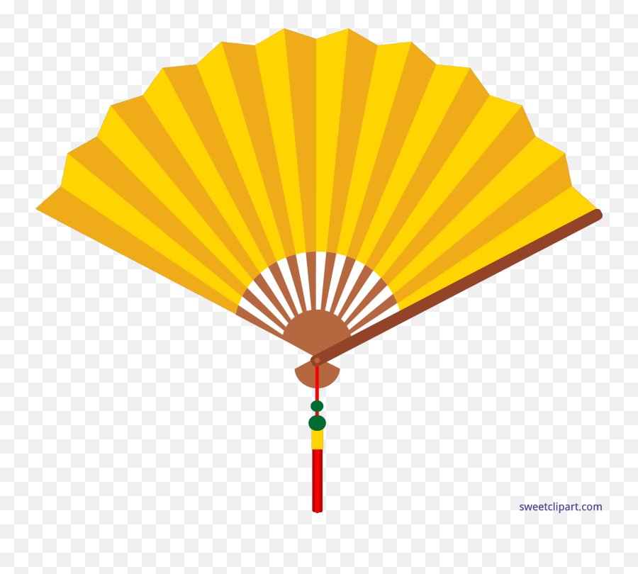 Chinese Fan Gold Clip Art - Sweet Clip Art Fan Clipart Emoji,Chinese Emoticons