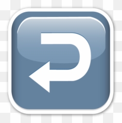 Leftwards Arrow With Hook - Number 2 Emoji Png