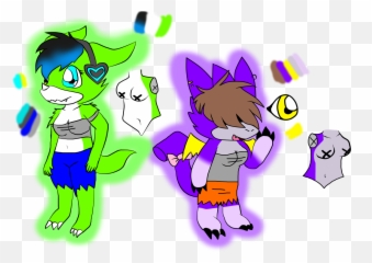 Furry Digi Ocs Sisters - Cartoon Emoji,Furry Emojis