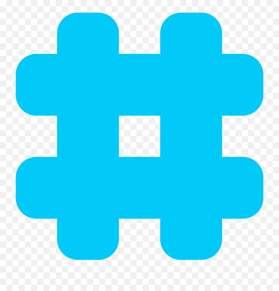 Hashtag Hastag Blue Twitter Freetoedit - Clip Art Emoji,Twitter Hashtag Emoji