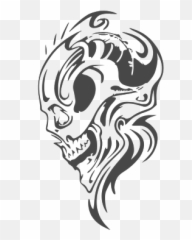 Gtsport - Tribal Skull Tattoo Emoji