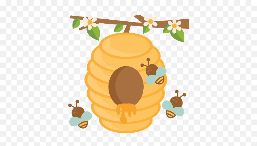 Cute Beehive Clipart - Cute Beehive Emoji,Beehive Emoji
