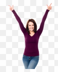 Happy Woman Png u0026 Free Womanpng Transparent Images - Arms Up Emoji
