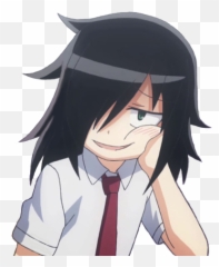 while you guys are worshipping the generic loli titty - Watamote Tomoko Png Emoji